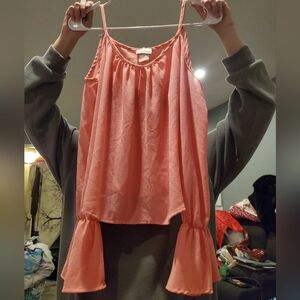 Coral Long Sleeve Blouse